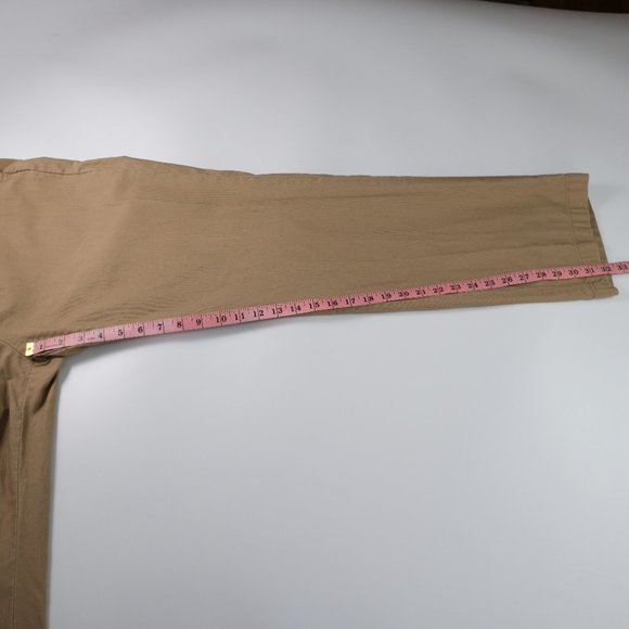 Banana Republic Mens Dress Pants Gavin 38 x 32 Flat Front Tan - Picture 11 of 12